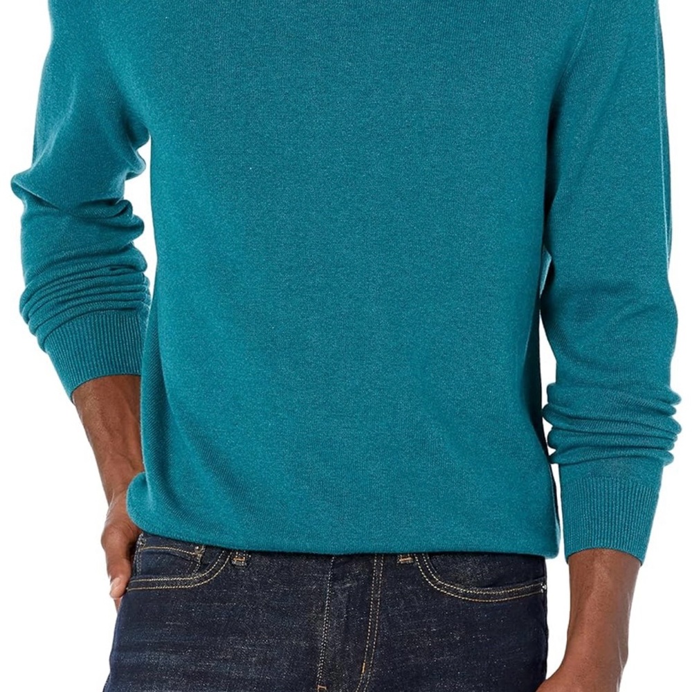 Amazon Essentials Men's Crewneck Sweater, 100% Cotton, Sz XL New